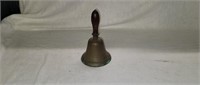Brass School Bell with Wood Handle
