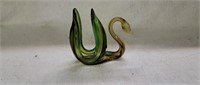 Cherokee Art Glass Swan Napkin Holder