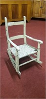 SMALL WHITE ROCKING CHAIR