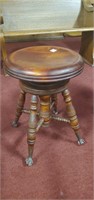 PIANO STOOL WITH BALL & CLAW LEGS