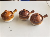 Stoneware soup bowls