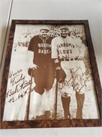 Framed Photo of Babe Ruth and Lou Garrett