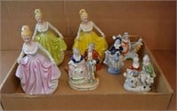 Hand painted, Japanese made porcelain figurines