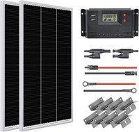 WEIZE 200 Watt 12 Volt Solar Panel Starter Kit