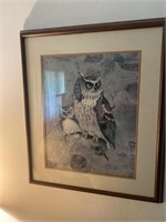 Richard Hinger Screech owl print
