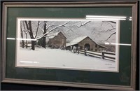 Bob Timberlake Heavy Snow Framed Print