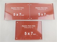 Set of 3 Mganetic Photo Frames