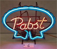 Pabst Beer Neon Sign Needs Cleaning