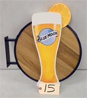 Blue Moon Brewing Pub Sign 17"x19"