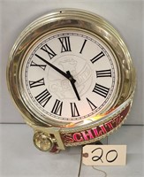 Schlitz Lighted Pub Clock 13"x15"