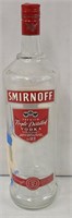 Smirnoff Vodka Extra Large Glass Bottle 18"