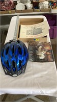 Bike helmet, deep river high school class album,