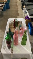 Glass vase, glass milk jug, tall glass jugs