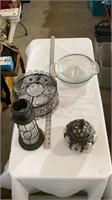 Decorative glass jar, lantern, casserole dish