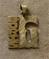 14 karat gold pendant