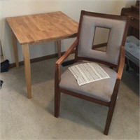 30" kitchen table and armchair