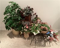 Large lot of home decor and florals