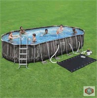 pool lot of (1) Bestway Power Steel 22’ x 12’ x