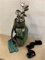 Altima Gold right hand golf clubs and bag