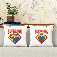 Superson & Supergirl Cushion Covers