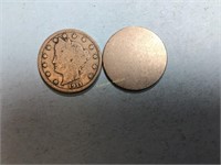 1911 Liberty head nickel and a bonus