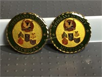 Two Michigan Veterans medallions