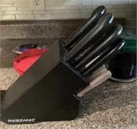 Farberware knife block and Revere knives
