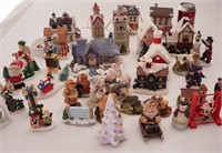 Maisons et personnages pour village de Noël