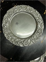 Authentic Pewter Plate Made in Mexico