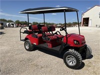 EZGO Express L6 Gas Golf Cart (Red)