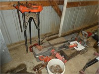 Large lot pipe working equipment