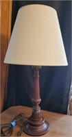 Wooden table lamp 25"
