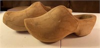 Wooden clogs 11 " and 9 in"