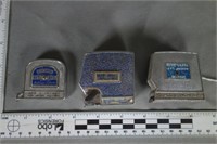 Three (3) Blue Grass Measuring Tapes