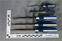 Lot five (5) Blue Grass screwdrivers