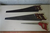 Three (3) assorted saws