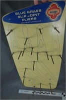 Blue Grass slip joint pliers in-store display