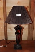 decorative lamp with black shade