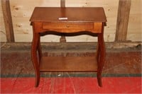 solid wood end table 1 drawer