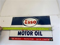 Original Esso Extra Enamel Rack Sign