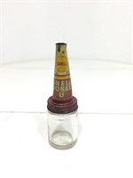 Original Shell Donax Upper Lube Tin Top & Bottle