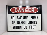 Original Danger "No Smoking" Enamel Sign