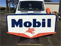 Original Mobil 8ft Enamel Sign