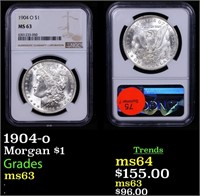 NGC 1904-o Morgan Dollar $1 Graded ms63 By NGC