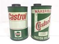 2 x Castrol Quart Tins -  Wakefield Hypoy