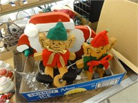 wooden elves, wooden santa