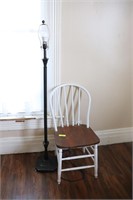 Floor Lamp & Kitchen Chair