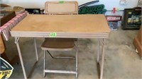 Youth table and chair 34x18, both fold up