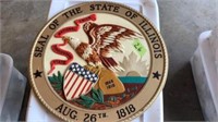 Seal of Illinois wall hanging