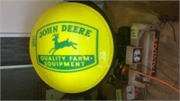 John Deere rotating and lighted wall hanging